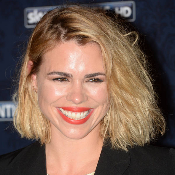 Billie piper and samantha bond strip for charity calendar 