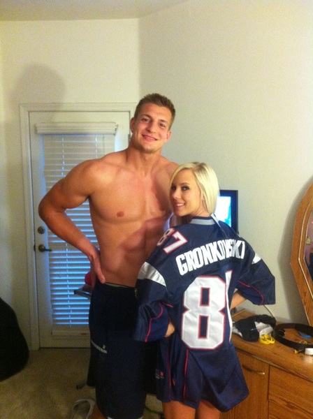 Here  s pictures of the patriots  rob gronkowski hanging out in a 