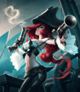 gave miss fortune about 5lbs on her default splash art i think 