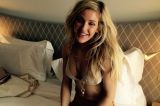 ellie goulding poses nearly naked in a bra and nude jeans in hot 