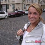 cheerful blonde shelby bell posing in the streets of paris porn 