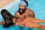 busty latina aline queiros takes a black cock in her tight pussy 