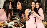 kendall and kylie jenner show their sisterly love by slurping on 